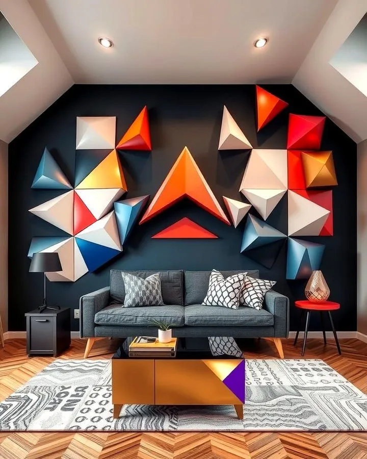 Geometric interior architectural design