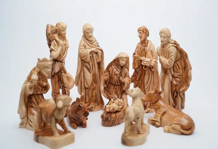Olive Wood Nativity Set