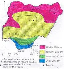 Nigeria Climate Map